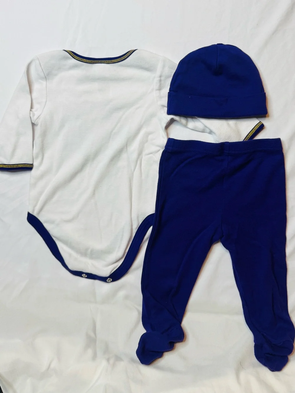 NFL Vikings Baby 3-Piece Footie Set - White & Purple